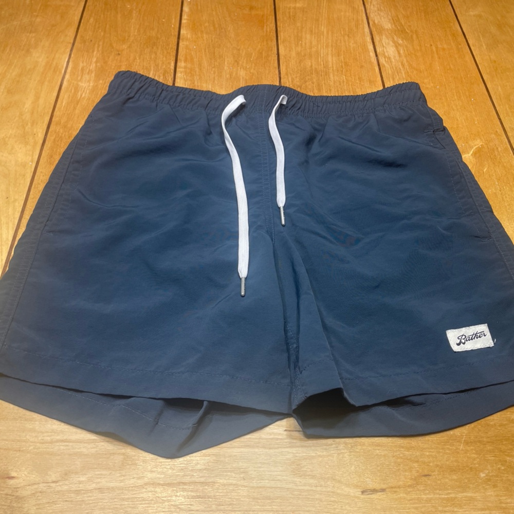 Bather Solid Brine Swim Trunks Size XS Mesh Lined 5.5” Inseam Recycled Material